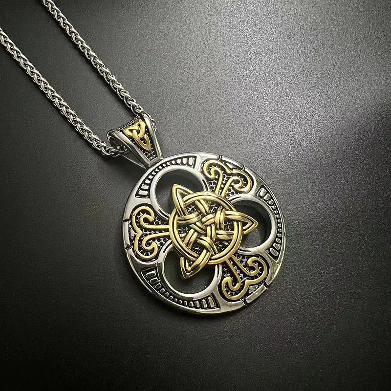 Viking Celtic Knot Stainless Steel Necklace By Planderful Everyday Genie For Men Gift