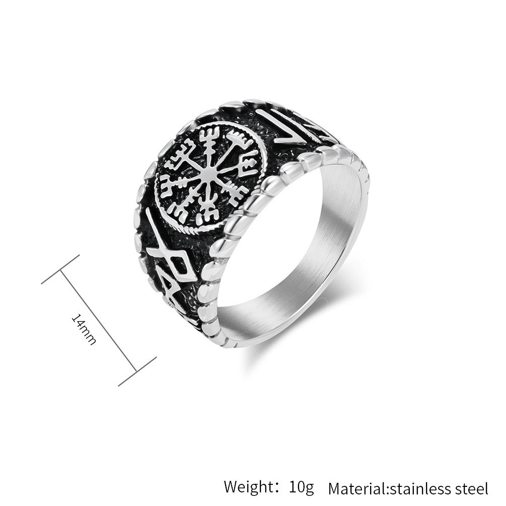 Viking Rune Ring Stainless Steel Planderful Personalized Hand Jewelry For Men And Women