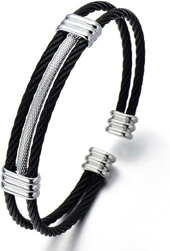 Planderful Everyday Genie Stainless Steel Woven Bracelet Unisex Hip Hop Punk Premium Style