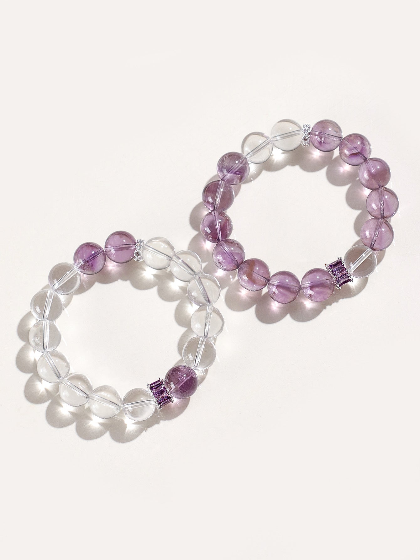 Planderful Fortune's Favor Bracelet – Elegant Amethyst and Crystal Design