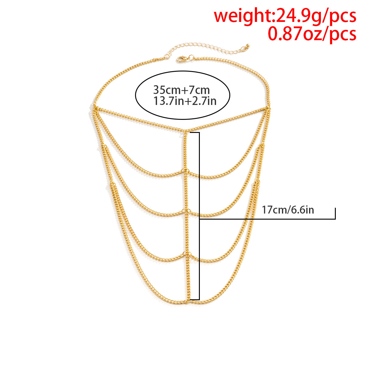 Planderful Vienna Verve Fringed Shoulder Chain Bracelet For Edgy Women Geometric U Shaped Arm Jewelry Statement
