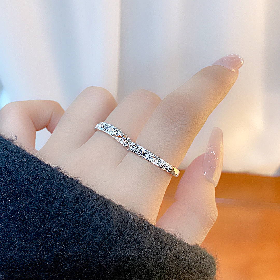 S925 Sterling Silver Gypsy Couple Ring — Adjustable