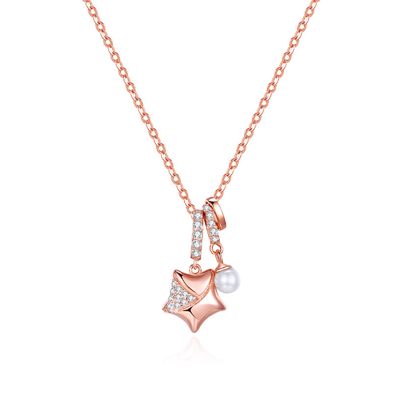 Star Female 925 Sterling Silver Women's Pendant Necklace