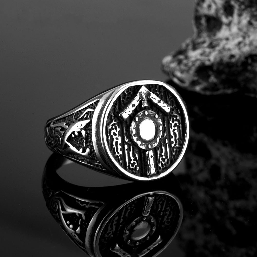 European And American Retro Jewelry Stainless Steel Ring For Men