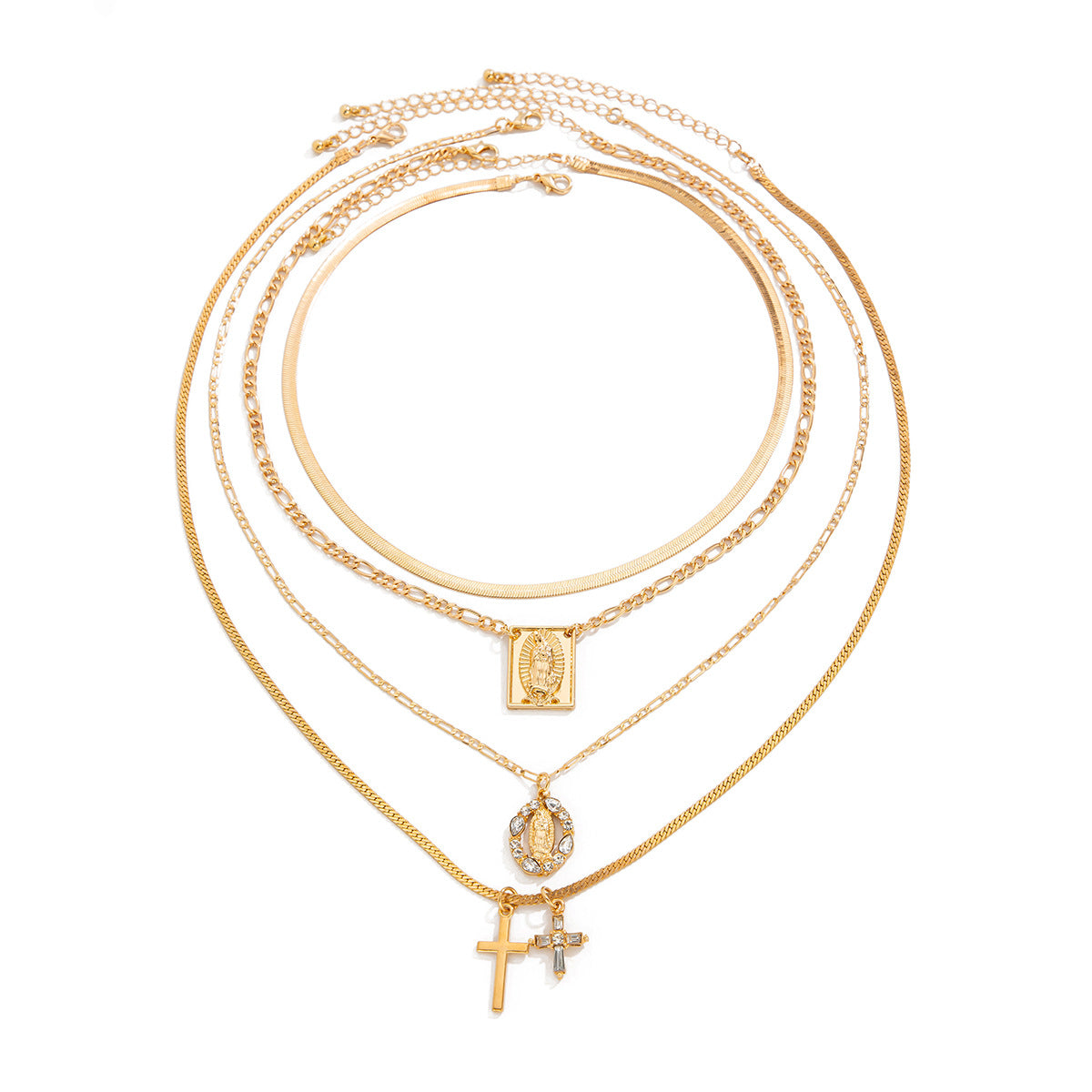 Planderful Vienna Verve Necklace – Retro Cross Fringed Design