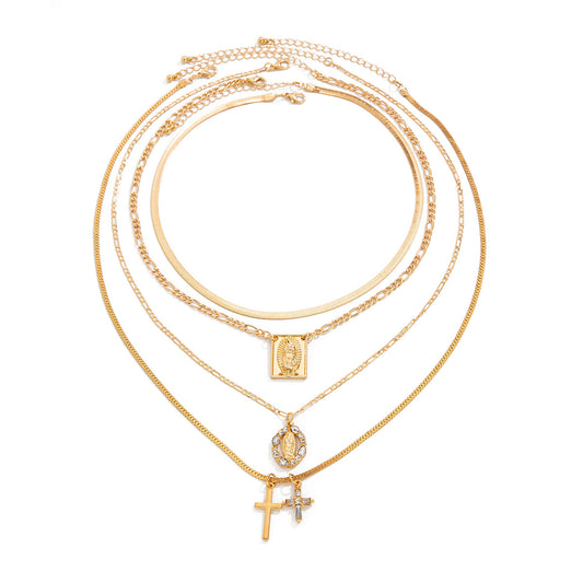 Planderful Vienna Verve Necklace – Retro Cross Fringed Design
