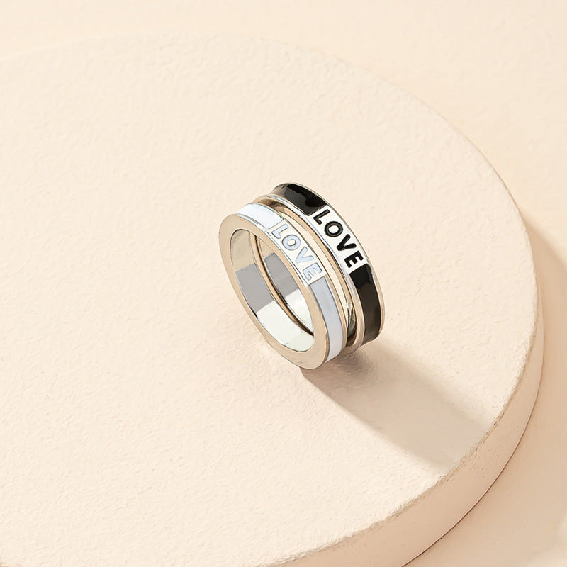 Elegant Fusion Glazed Ring Set - Vienna Verve Collection