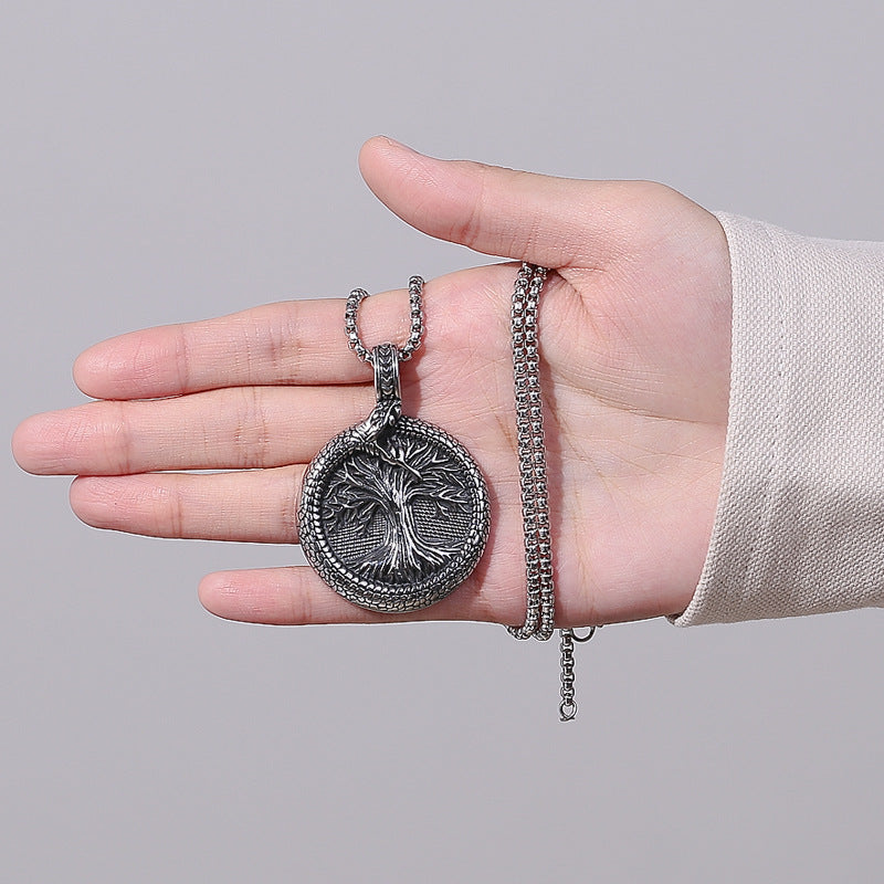 Stainless Steel Necklace – Elegant Tree Of Life Pendant