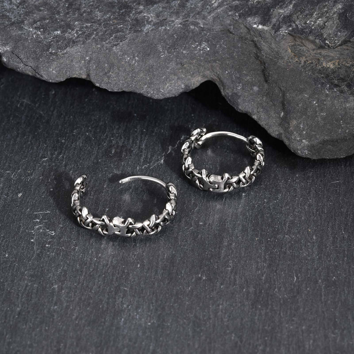 Stainless Steel Cross Vintage Punk Earrings