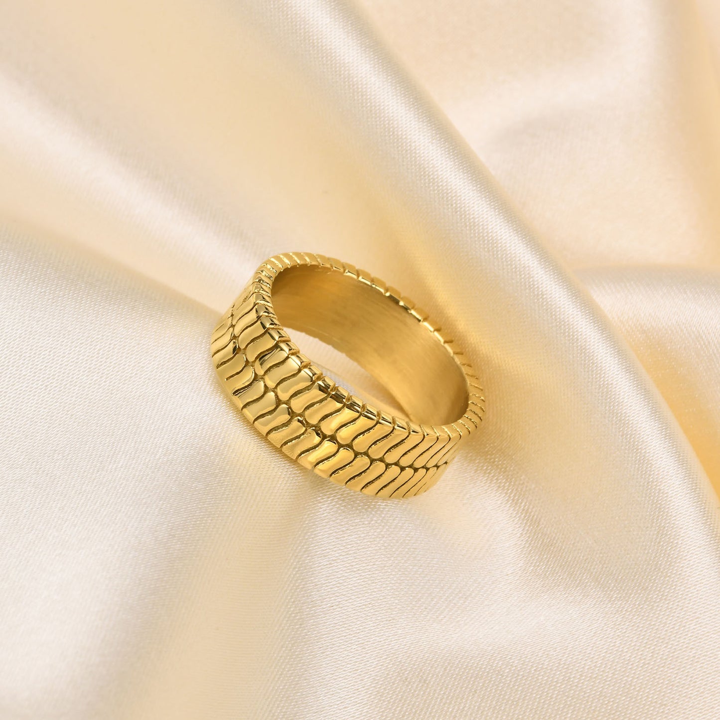 European And American Cross-Border Jewelry Ring 18K Gold