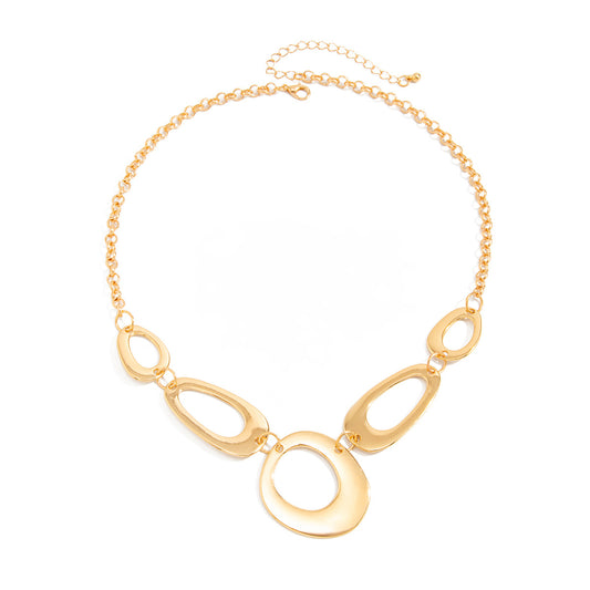 Irregular Hollow O-Ring Necklace