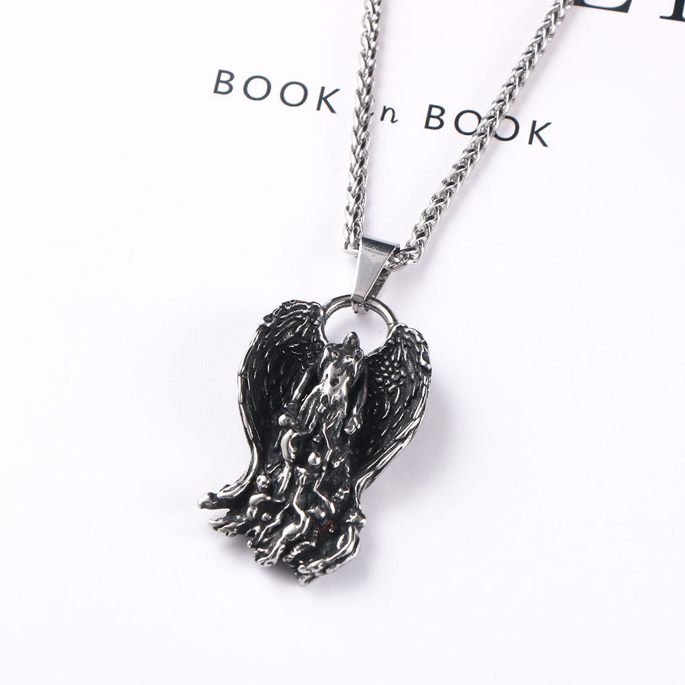Men's Pendants – Dark Tears Angel Necklace Pendants – Street Pendants