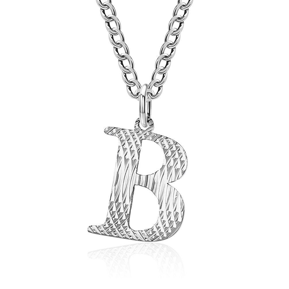 Planderful Everyday Genie Gold Plated Letter Surname Pendant For Couples Unisex Premium Magazine Style Jewelry