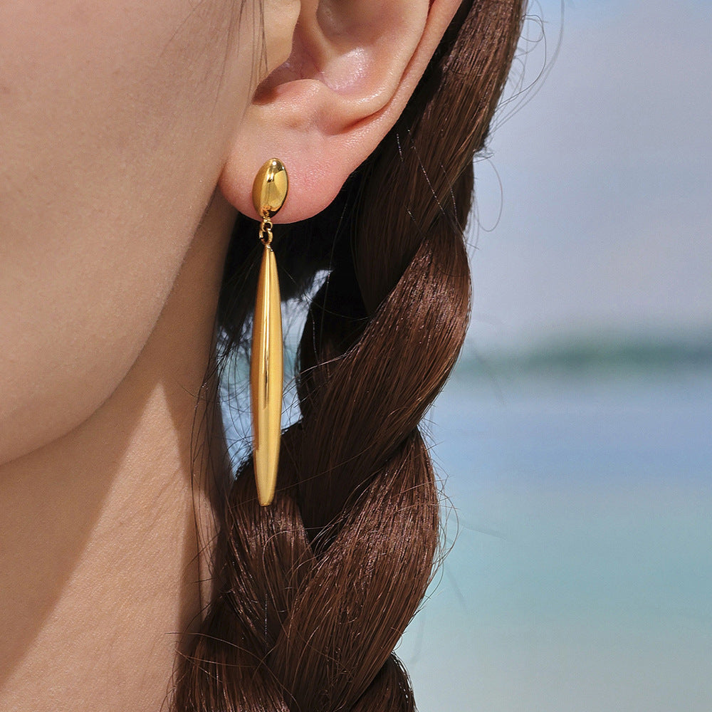 Planderful Water Drop Earrings For Women 18K Gold Plated