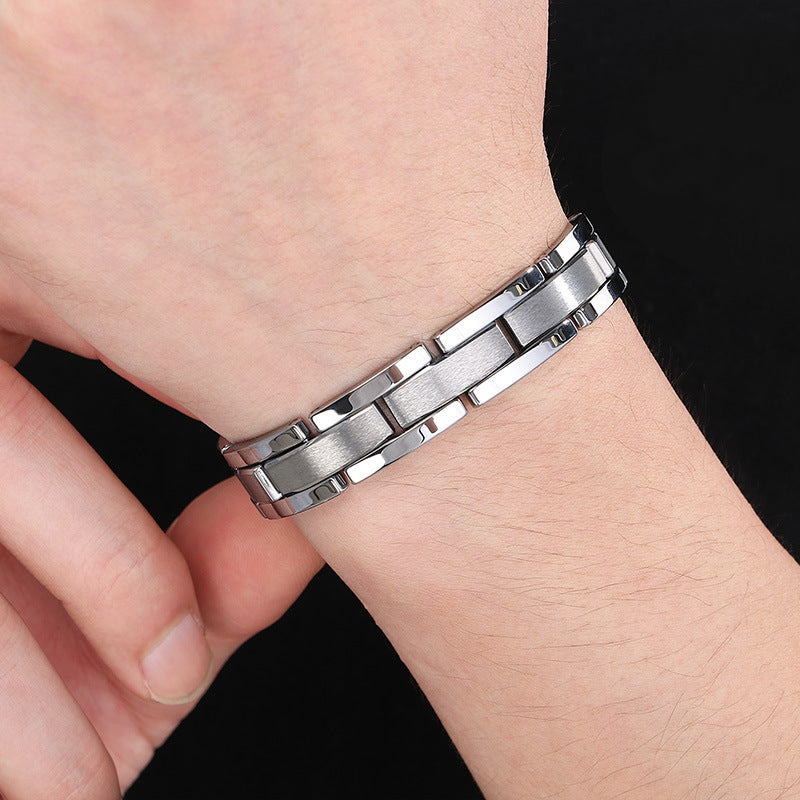 Planderful Personalized Magnetic Stone Bracelet For Men
