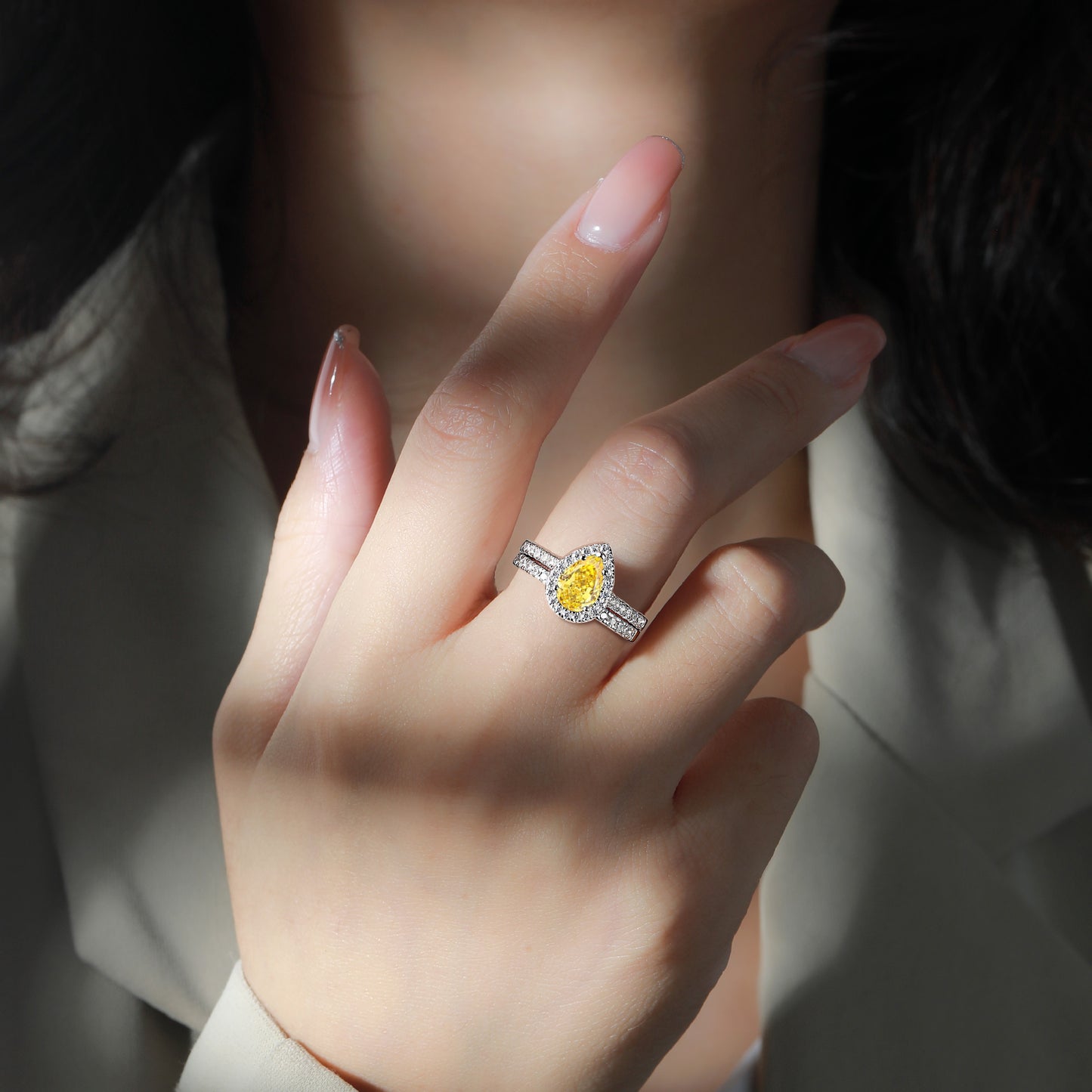 Sterling Silver 1.5ct Ice Flower Cut Colored Treasure Ring