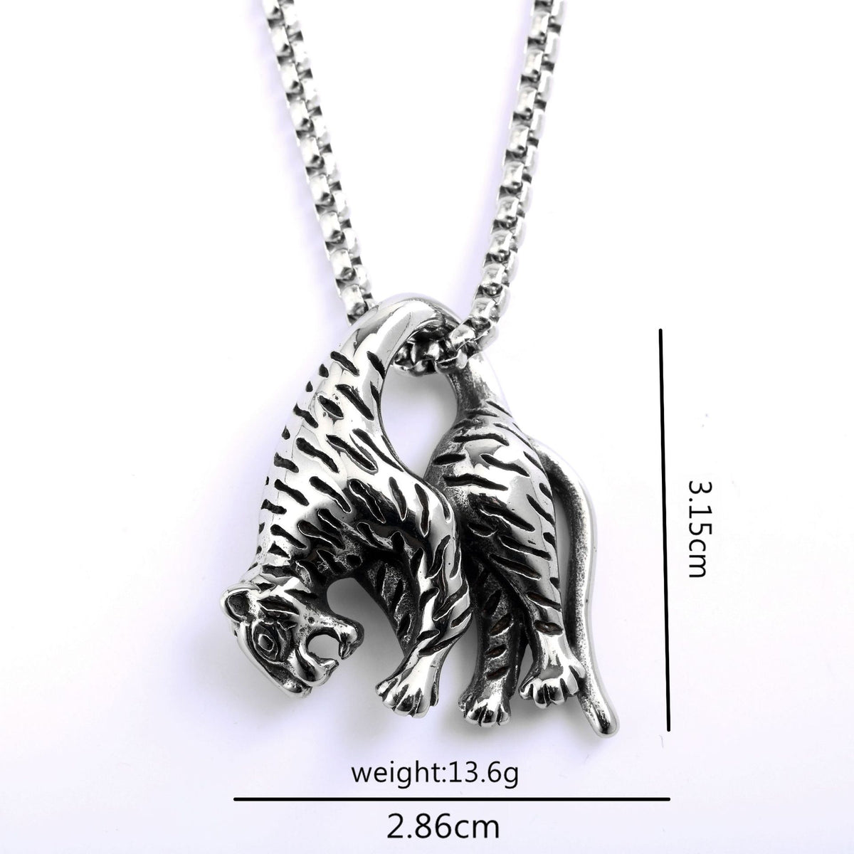 Punk Retro Stainless Steel Pendant Necklace