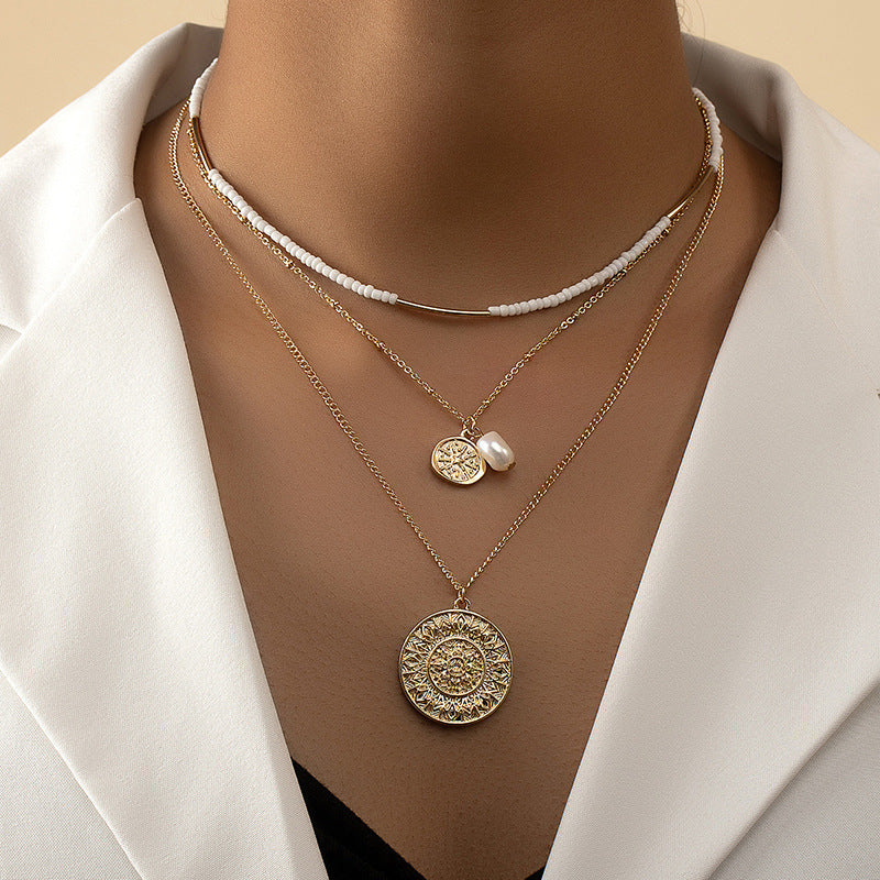 Elegant Pearl Pendant Necklaces Set with Ethnic Flair and Luxe Appeal