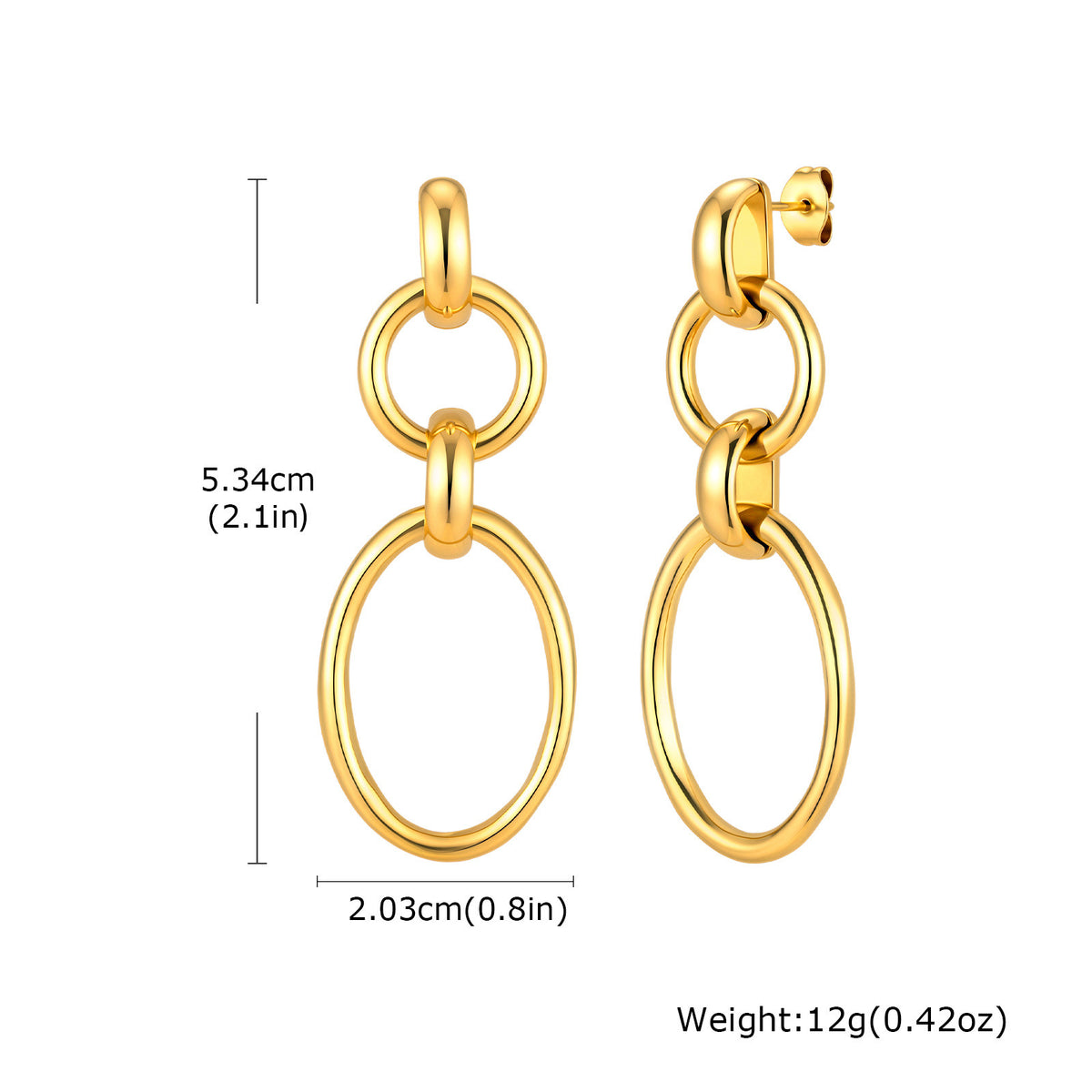 Modern Stainless Steel Earrings