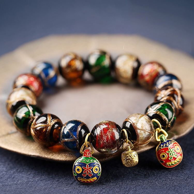 Fragrant Glass Crystal Swallow Bracelet for Women