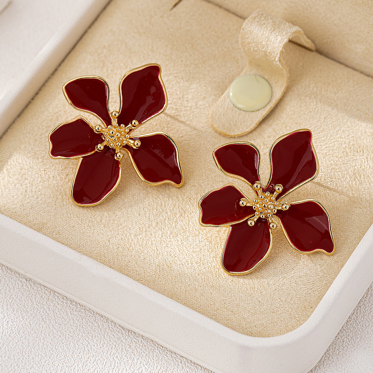 Planderful Vienna Verve Earrings – Elegant Dopamine Color Dripping Design