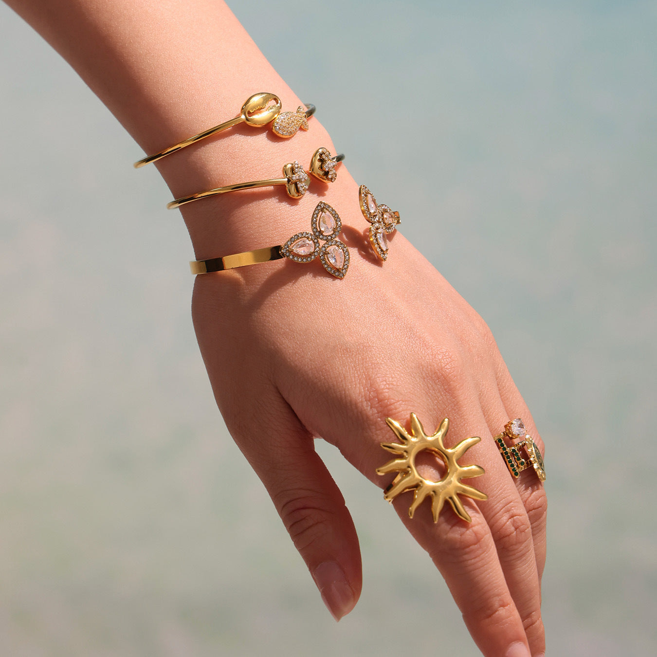 Planderful Everyday Genie Zircon Water Drop Bracelet Women