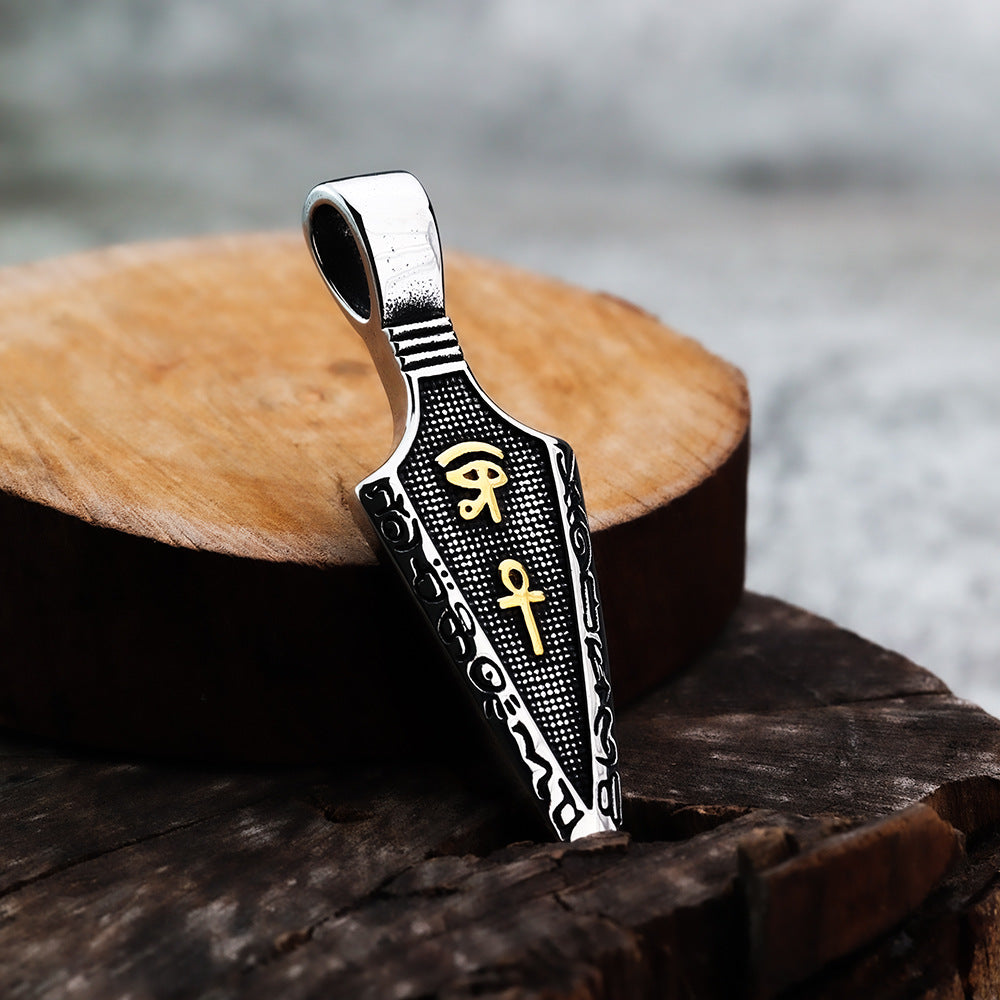 Minimalist Viking Stainless Steel Men's Pendant Necklace