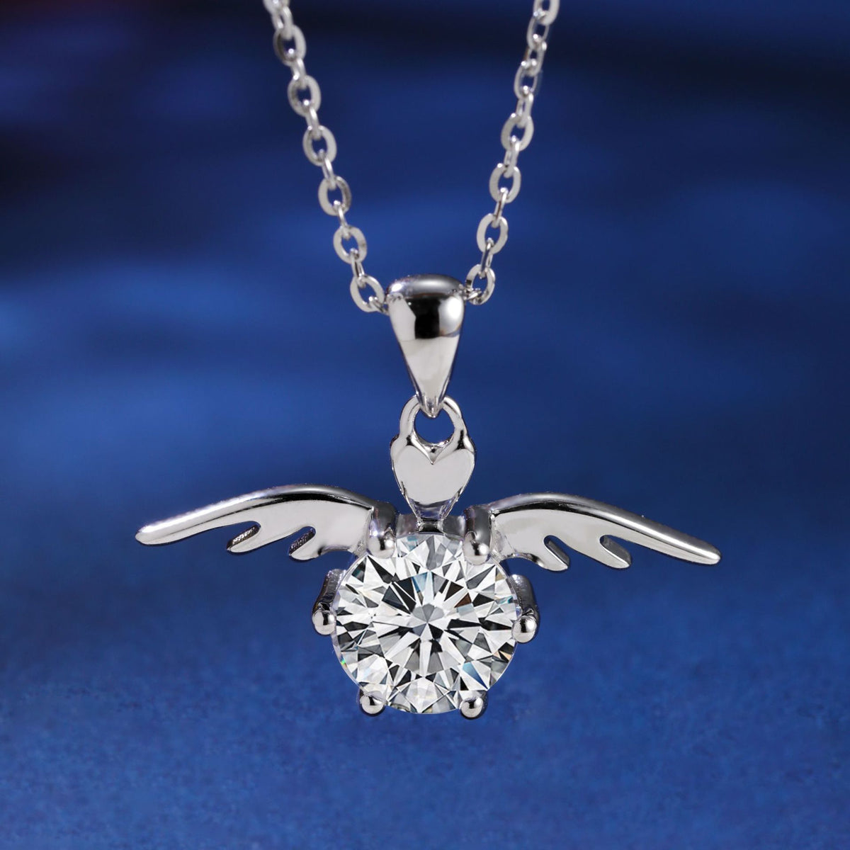 Angel Wing S925 Sterling Silver Women's Pendant Necklace