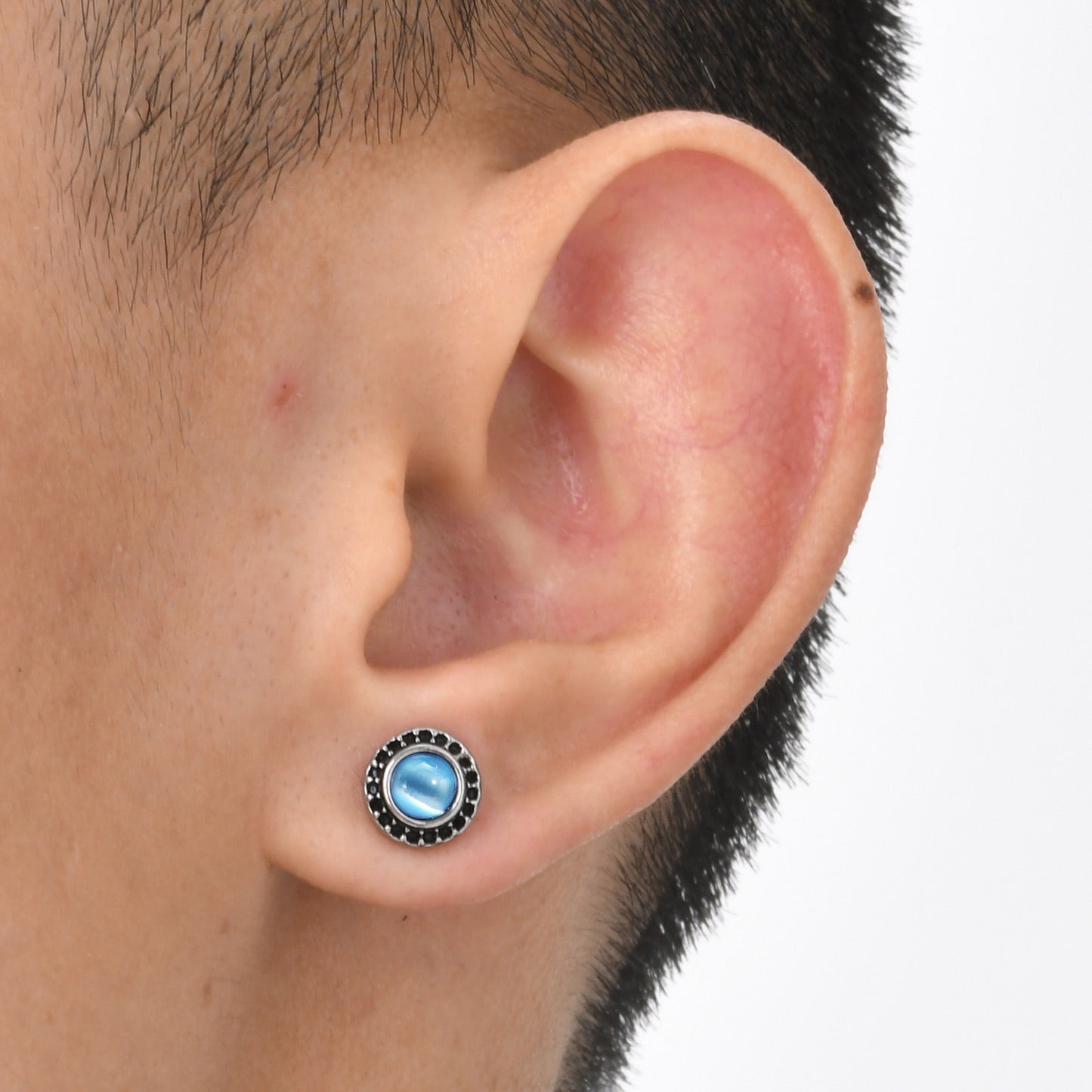 Planderful Retro Rock Stud Earrings For Men Personalized