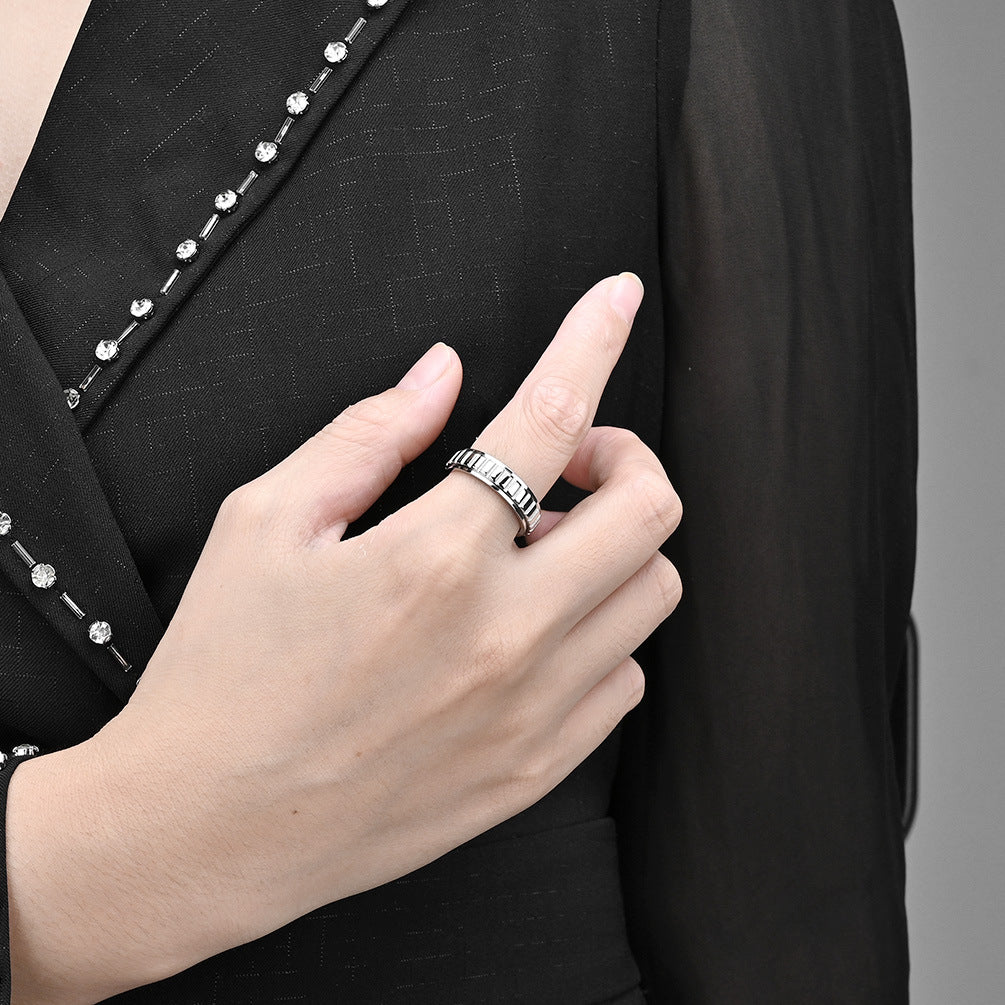 Rotatable Stainless Steel Ring By Planderful Collection Everyday Genie For Unisex Style And Protective Statement
