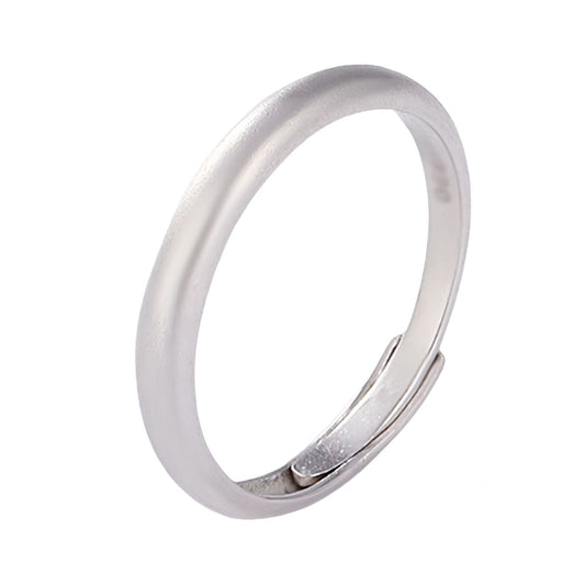 New 925 Sterling Silver Ancient Plain Ring Luxury Couple Accessory