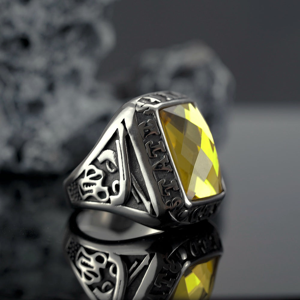 European And American Jewelry Wholesale Men's Titanium Steel Ring