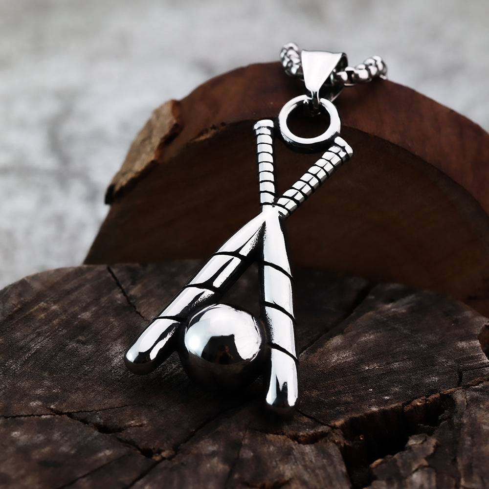 Punk Bat Stainless Steel Men's Pendant Necklace