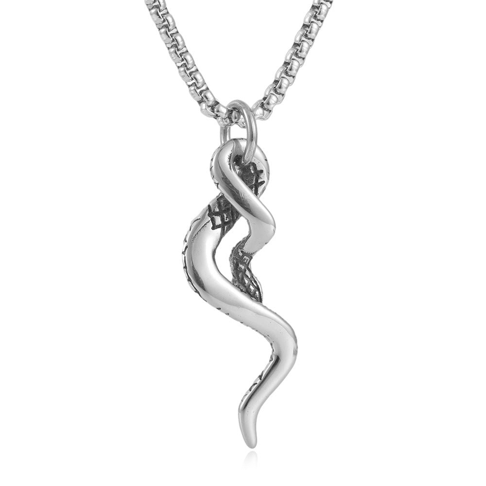 European And American Stainless Steel Multi-Snake Pendant