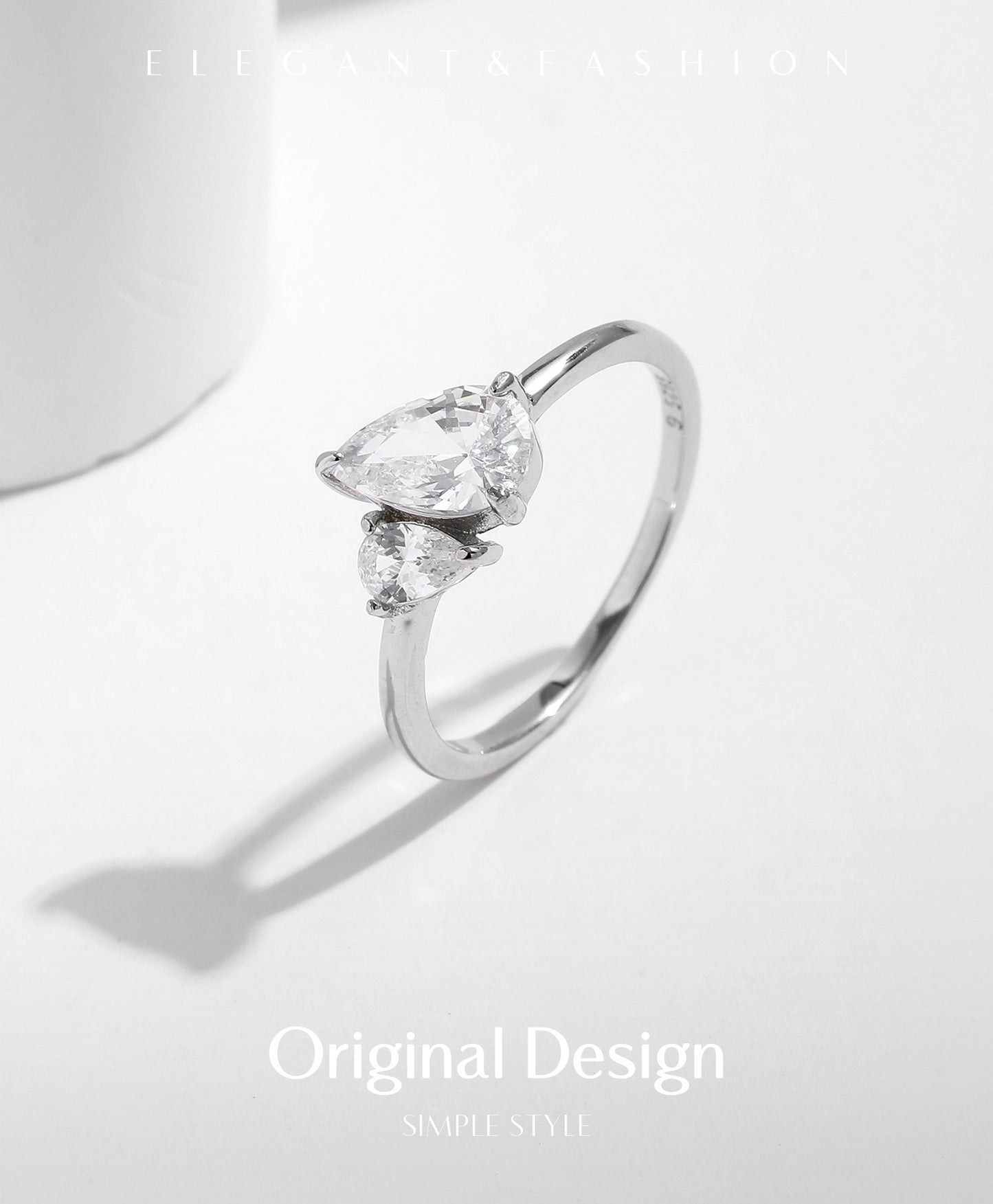 Planderful Everyday Genie Ring – Elegant Interwoven Design with Zircon Accents