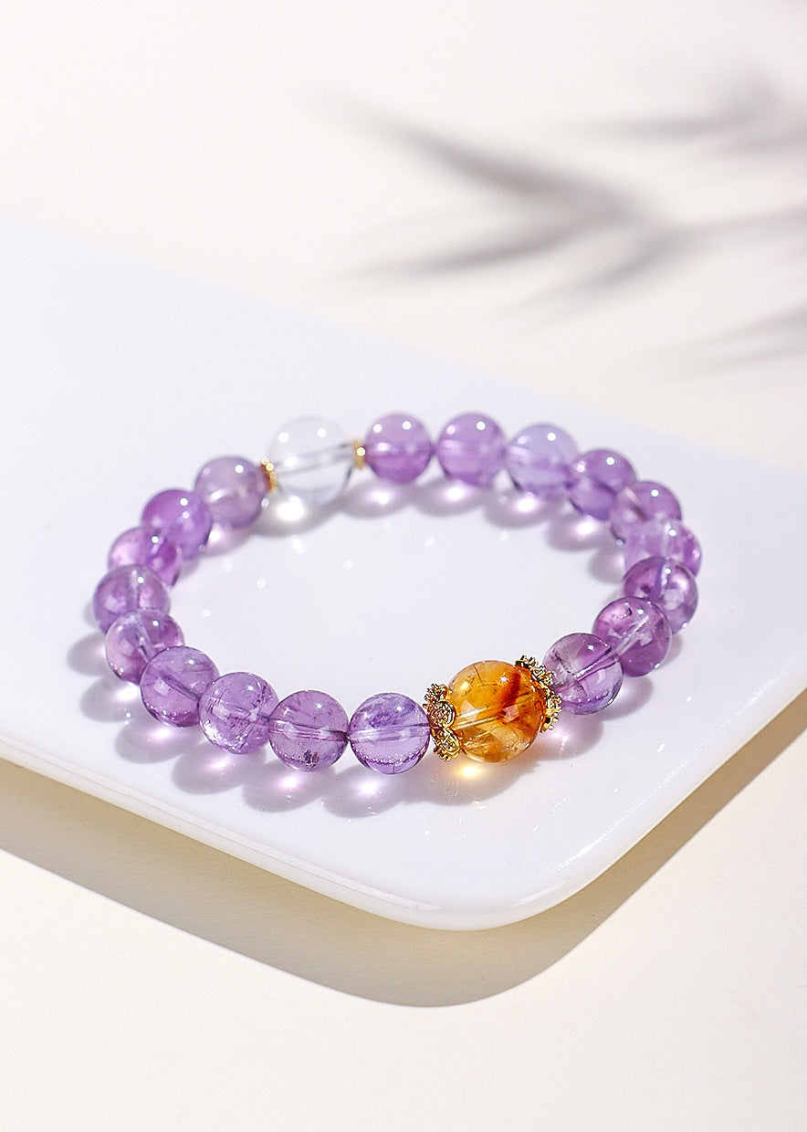 Planderful Fortune's Favor Bracelet – Elegant Amethyst Crystal Design