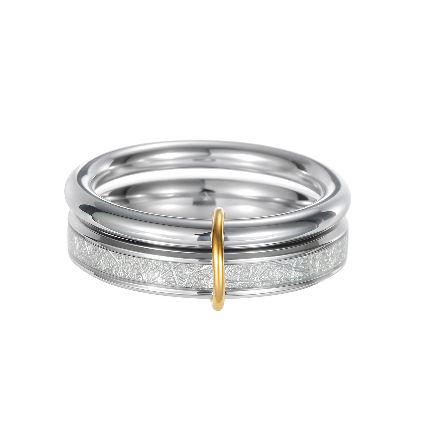 Planderful Stainless Steel Rings Stacked For Men Premium