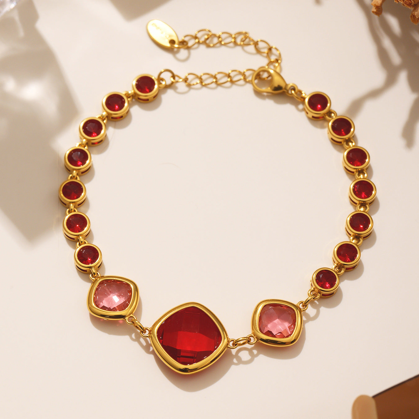 Planderful Stainless Czech Glass Stone Bracelet For Women