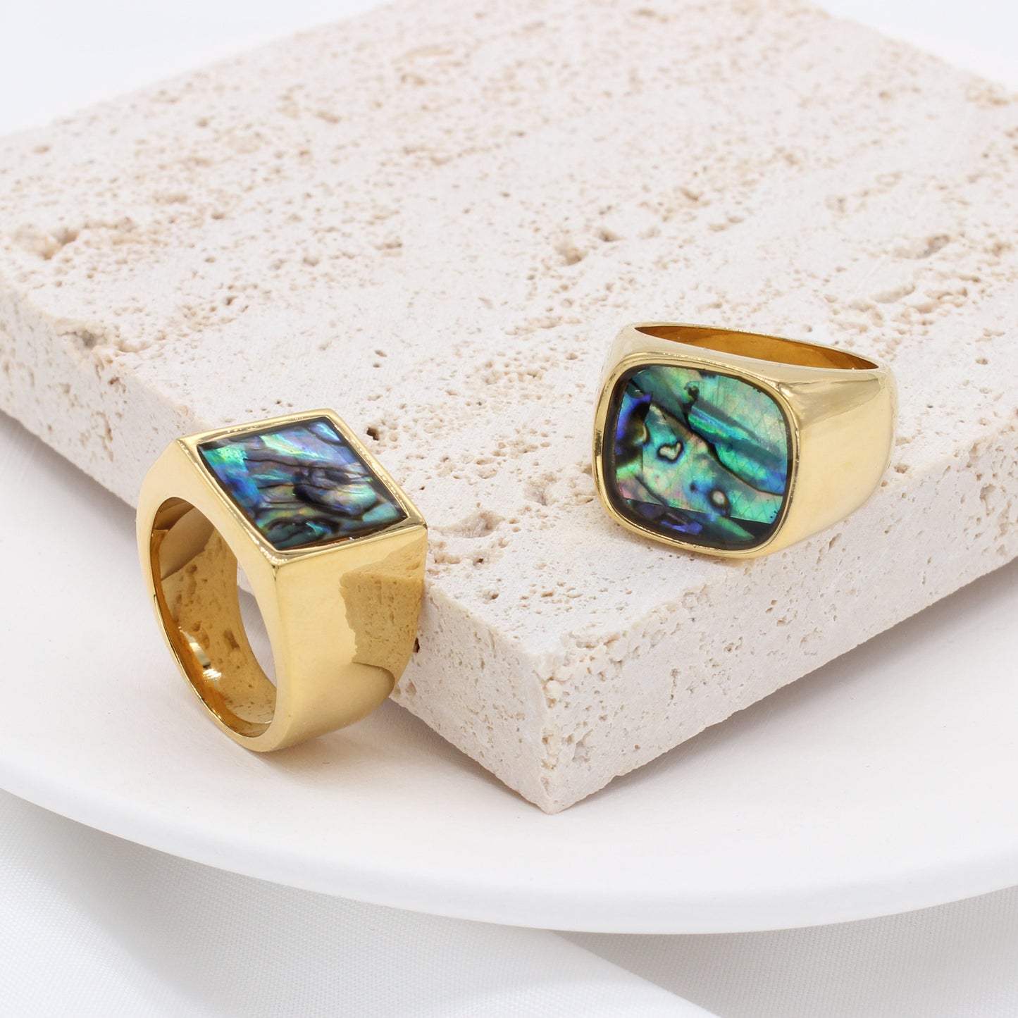 Planderful Gold Plated Titanium Steel Ring Unisex Durable Fashion Jewelry For Men And Women Size 7 To 12 Everyday Genie