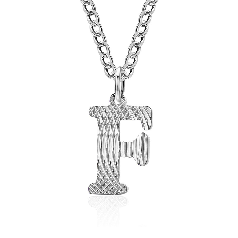 Planderful Everyday Genie Gold Plated Letter Surname Pendant For Couples Unisex Premium Magazine Style Jewelry