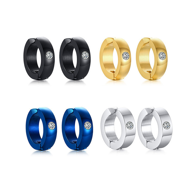 Stainless Steel Earrings — Singles or Blue Pair