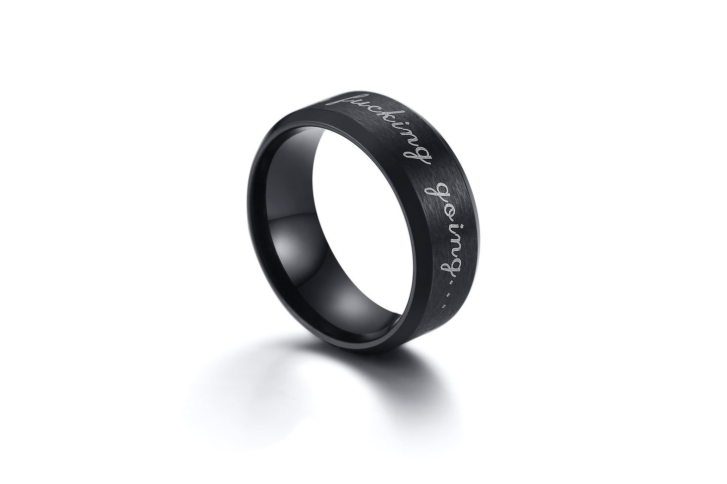 Keep Fucking Going Amazon Jewelry Ring Men's Stainless Steel Ring