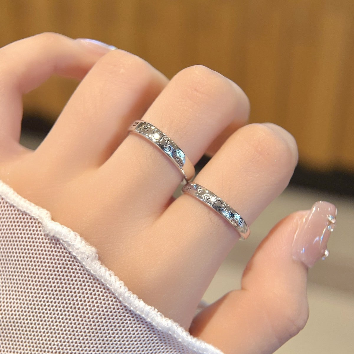 Romantic Graffiti S925 Sterling Silver Ring