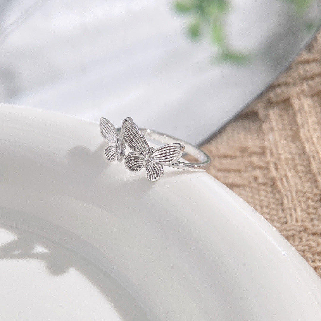 Planderful Ins Fengsu Ring – Elegant Versatile Sterling Silver Design