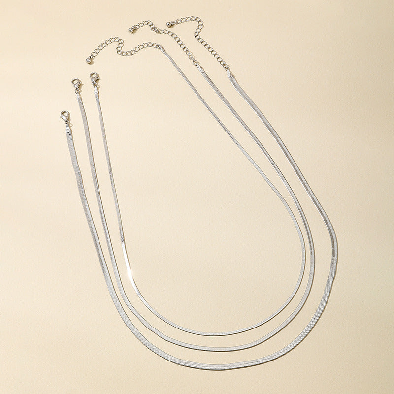 Planderful Vienna Verve Snake Bone Necklace – Versatile Minimalist Design