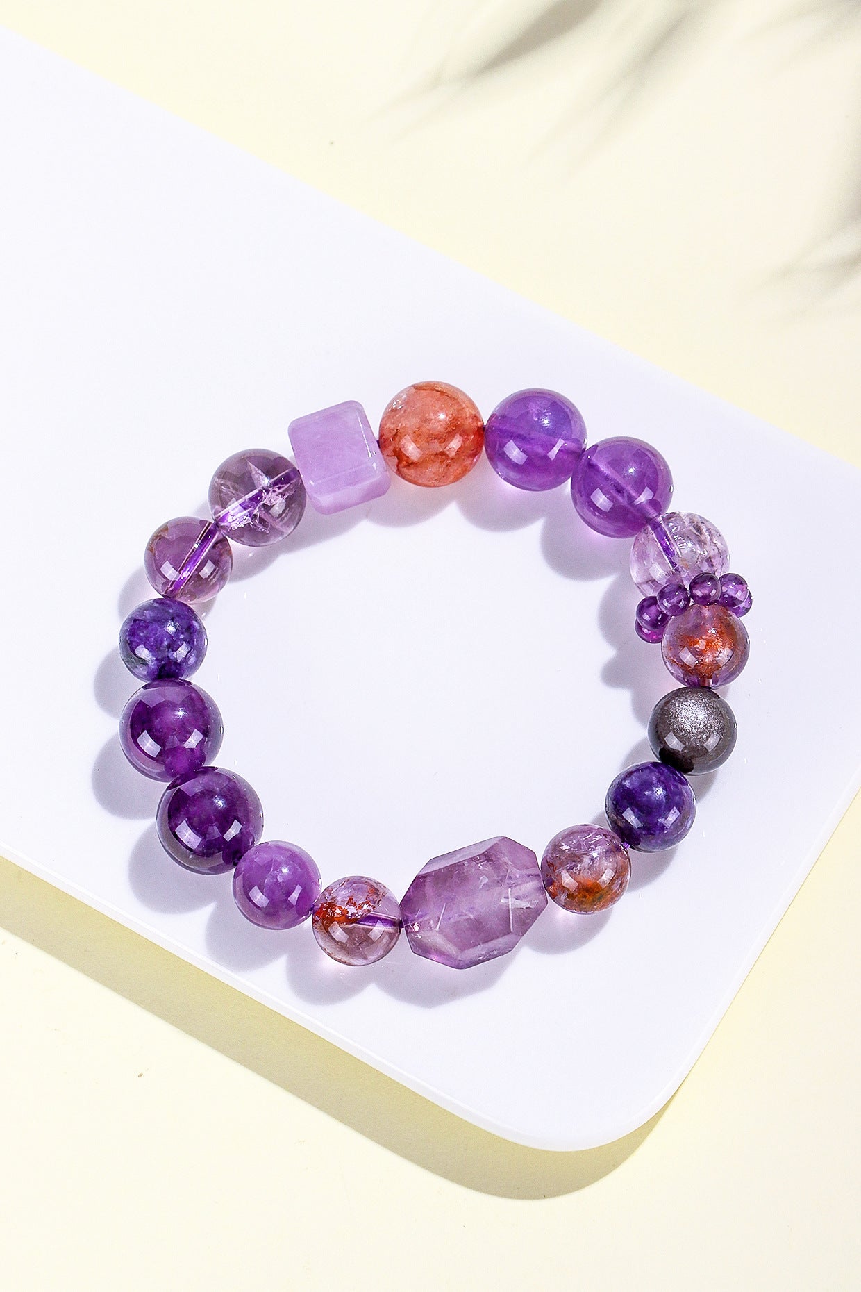 Planderful Fortune's Favor Bracelet – Elegant Multi-Treasure Amethyst Design