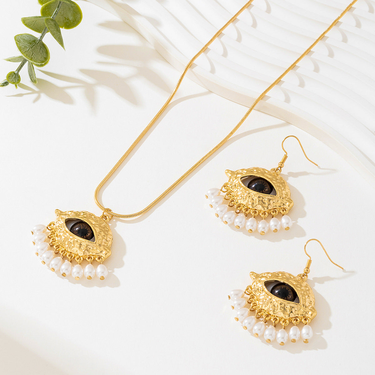 Vienna Verve Baroque Pearl Jewelry Set for Elegant Women