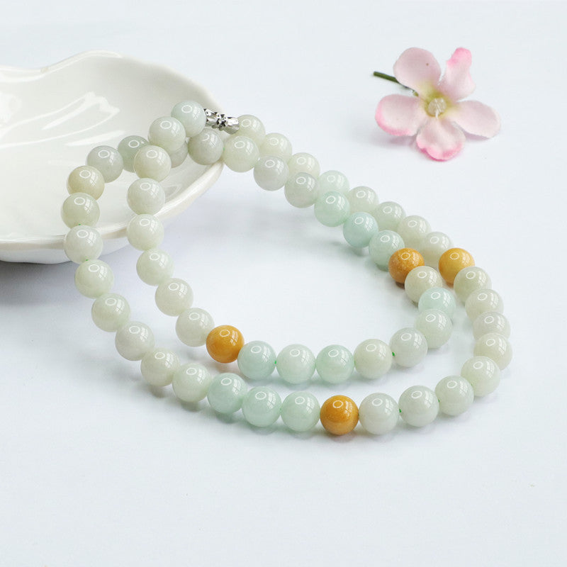 Natural A Grade Jade Necklace Multi-treasure Beads String Jade Jewelry