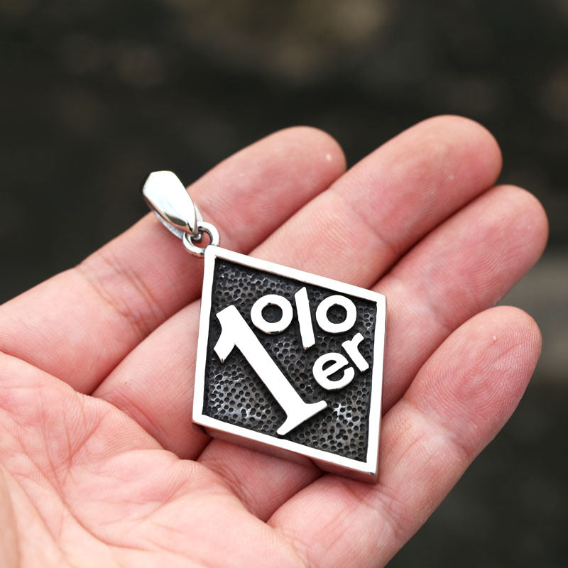 Titanium Steel Retro Locomotive Pendant for Men - 1% Club Personality Jewelry