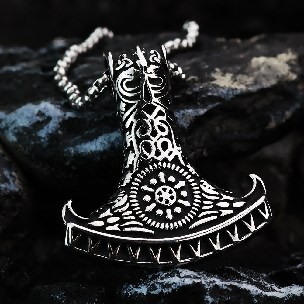 European and American Retro Stainless Steel Viking Anchor Pendant